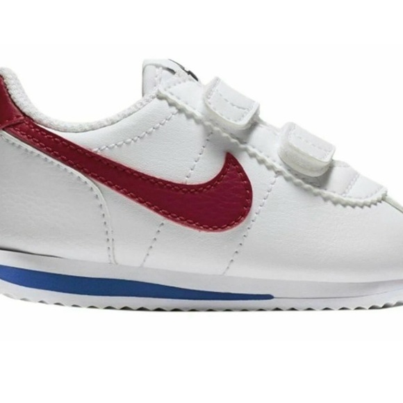 NIKE TODDLER  CORTEZ BASIC SL (TDV) 904769 103 WHITE / VARSITY RED 3C - Picture 8 of 8